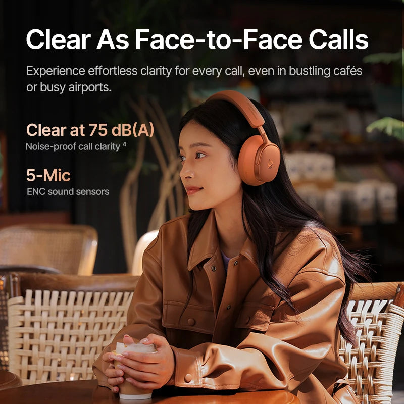 BASEUS Inspire XH1 Active Noise Cancelling Bluetooth Wireless Headphones