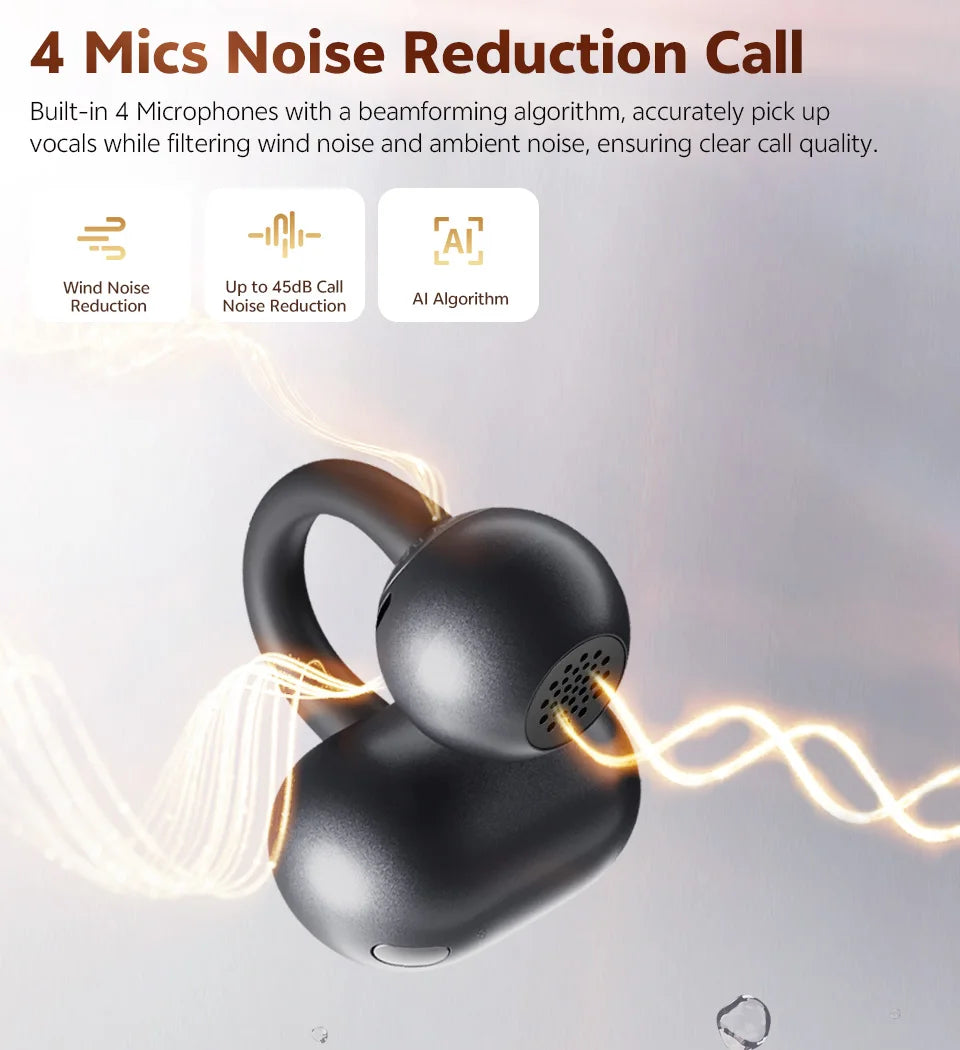 QCY Crossky C50 Clip-on Open Ear Wireless Bluetooth Earbuds