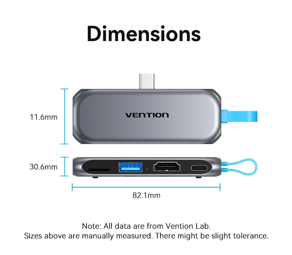 VENTION 4in1 Type-C Multiport Adapter and Docking Station