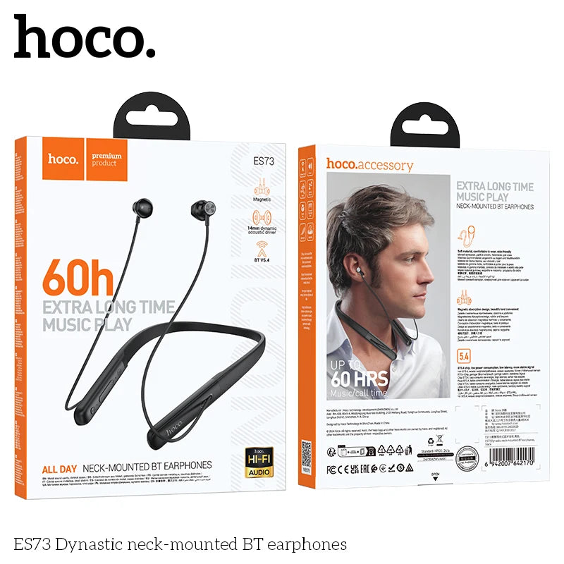 HOCO ES73 Neckband Bluetooth Wireless Earphones
