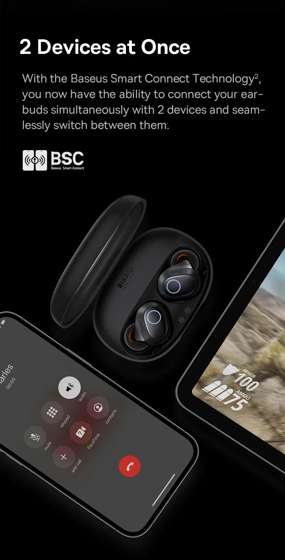 BASEUS WM03 Bluetooth Wireless Earphones
