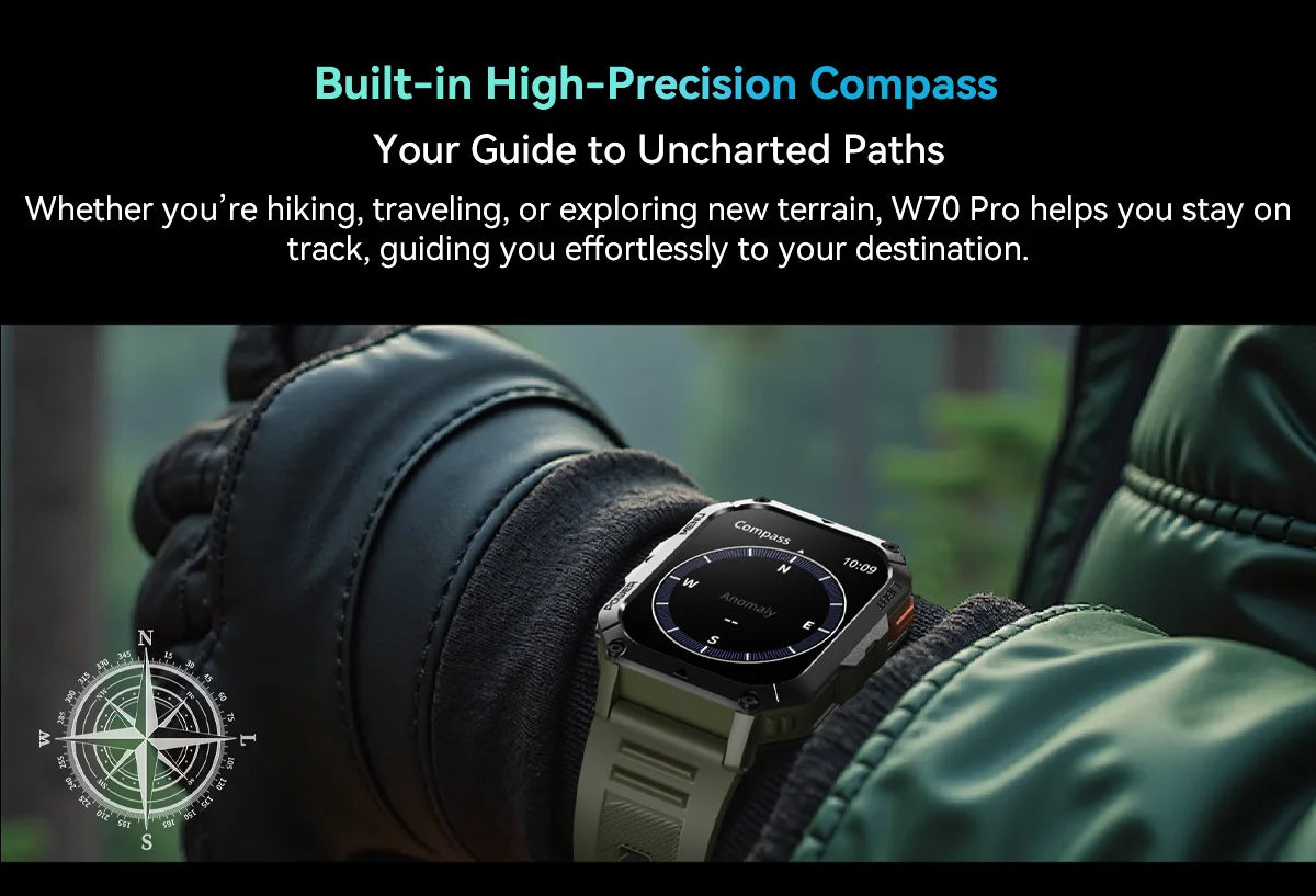 BLACKVIEW W70 2.01" Tactical Smart Watch