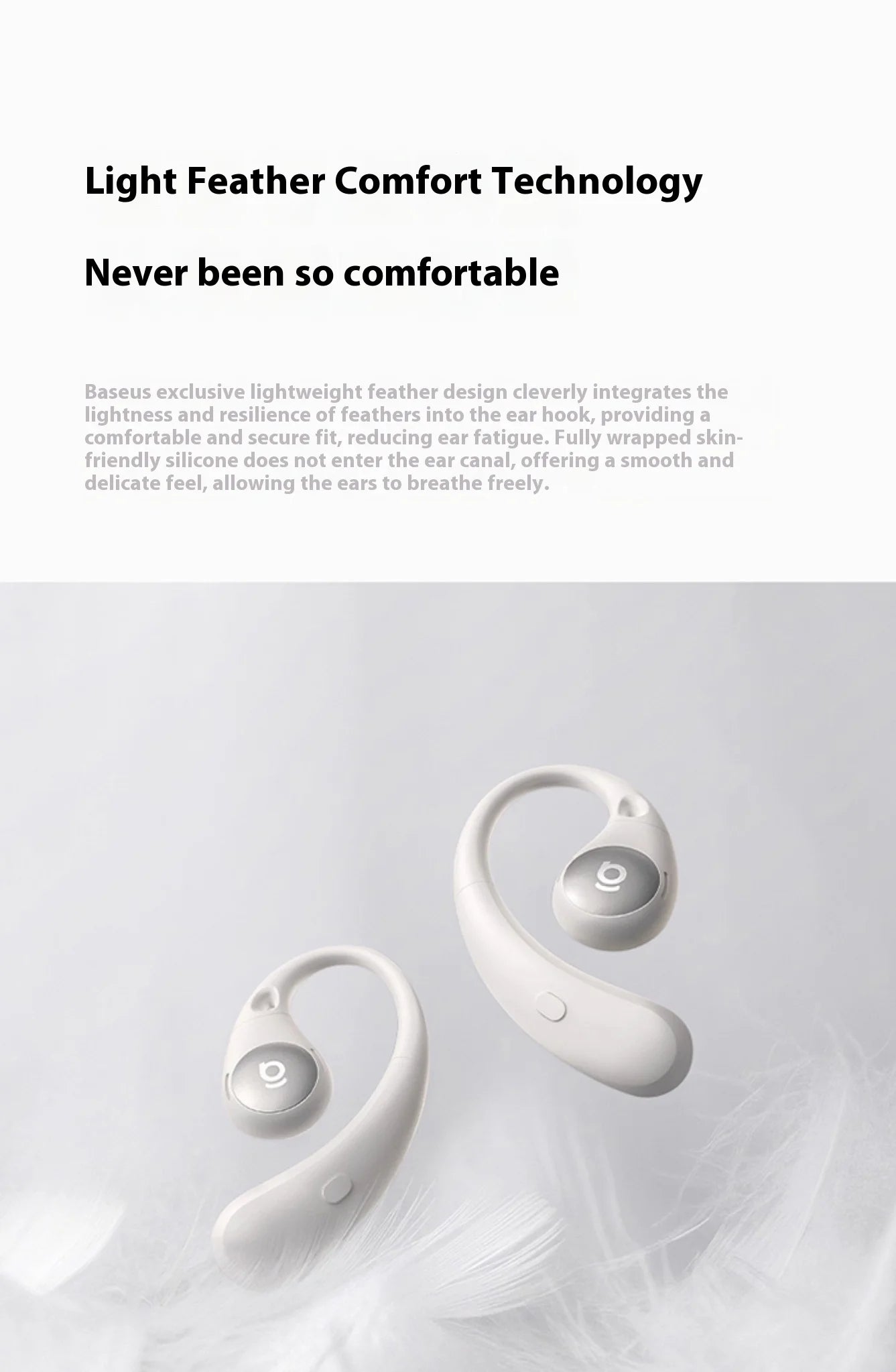 BASEUS BF1 Bluetooth Wireless Open Ear Headphones