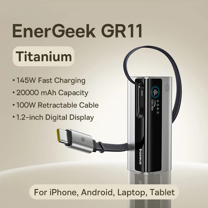 BASEUS EnerGeek GR11 20000mAh Fast Charging Portable Charger and Power Bank