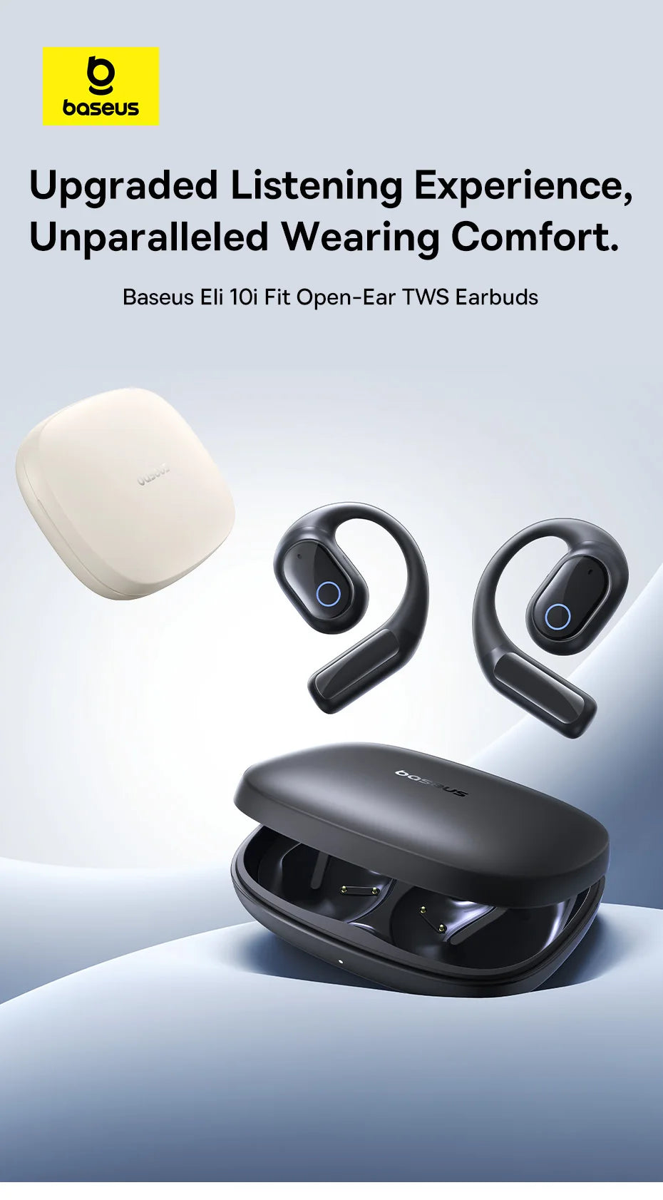 BASEUS Eli 10i Fit Bluetooth Wireless Open Ear Headphones