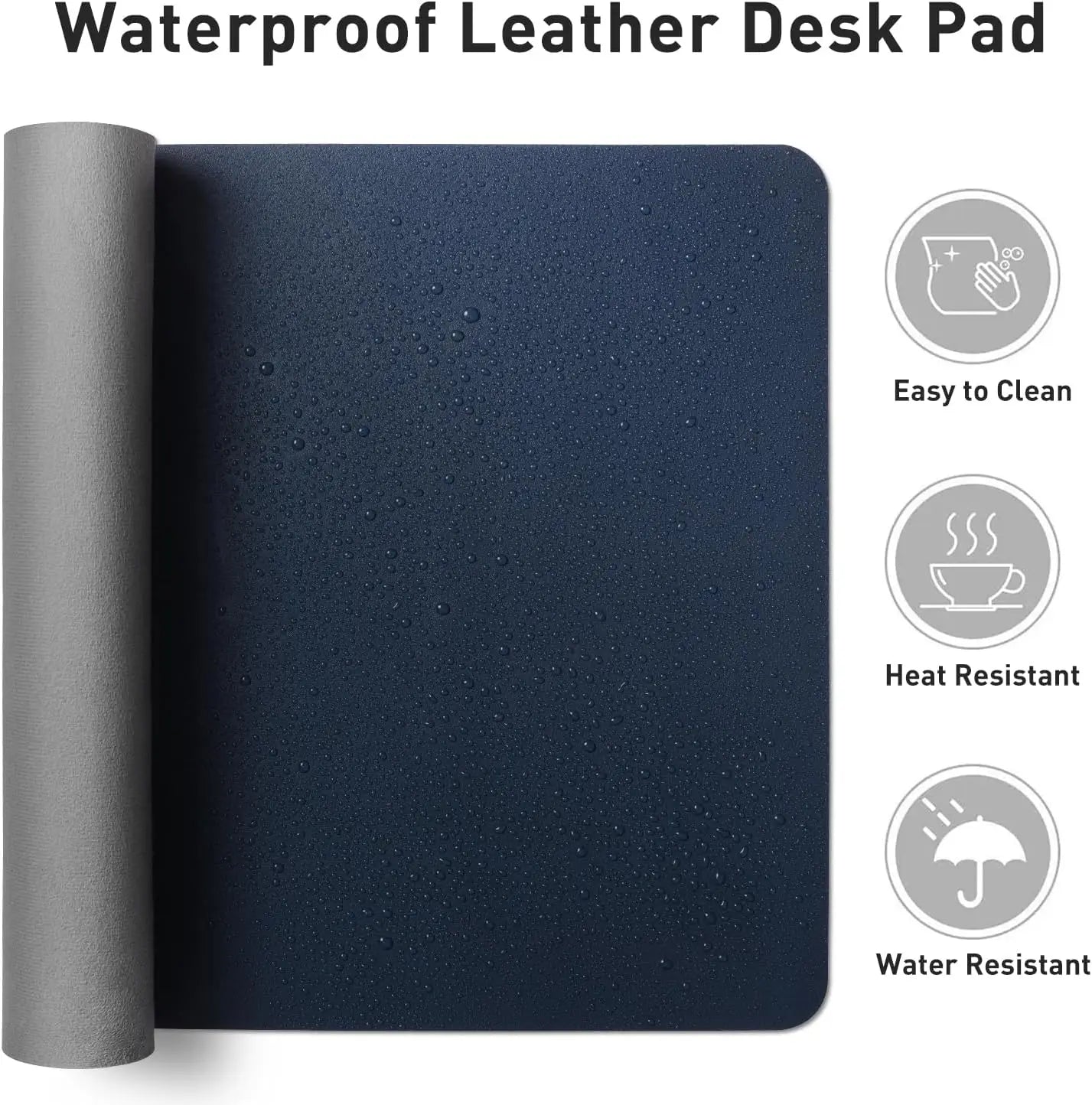 YSAGi Non-Slip Waterproof Leather Desk Mat