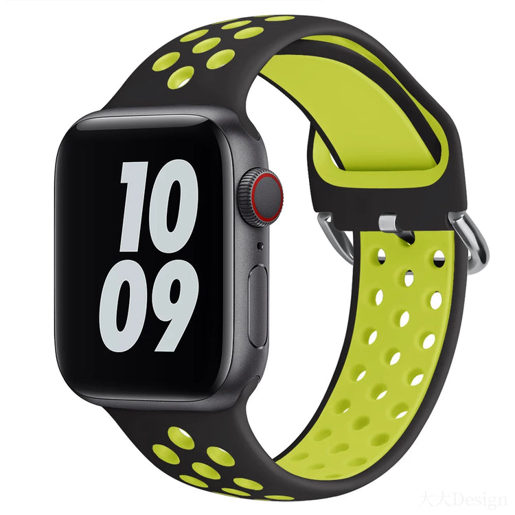 Silicone Sports Band with Buckle for Apple Watch
