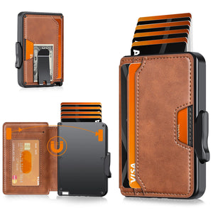 TANGMO Tactical Smart Wallet with Card Popup and RFID Blocking