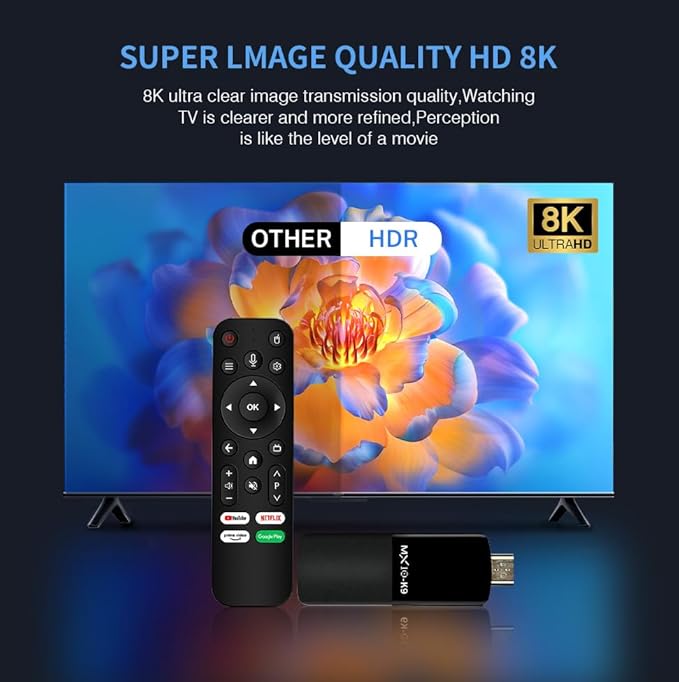 MX10 K9 Android TV Stick with Google Assistant
