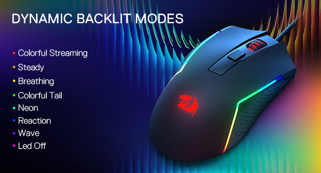 REDRAGON M616 Trident Optical Wired Gaming Mouse